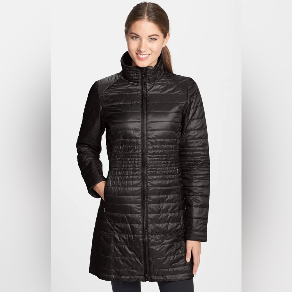 Patagonia Kai Lee Parka Quilted Insulated Jacket in Black Size XS Hiking Coat